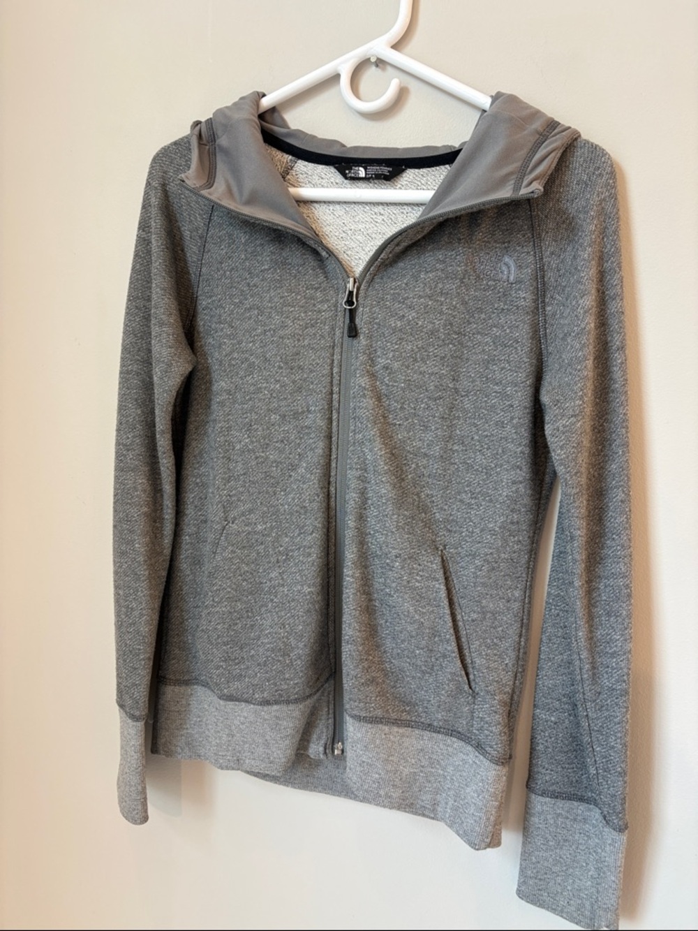 The North Face Women's Gray Full-Zip Hooded Jacket